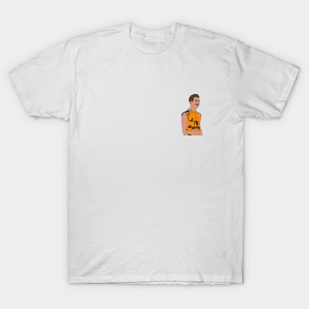 Lando Norris - Crop Top T-Shirt by crashstappen